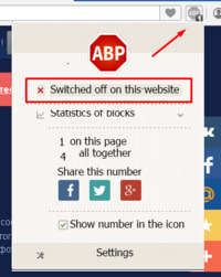 Switch Adblock Plus for moviemakeronline.com in chrome and opera