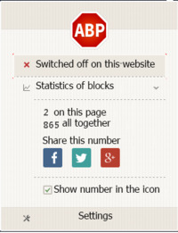 Switch Adblock Plus for moviemakeronline.com