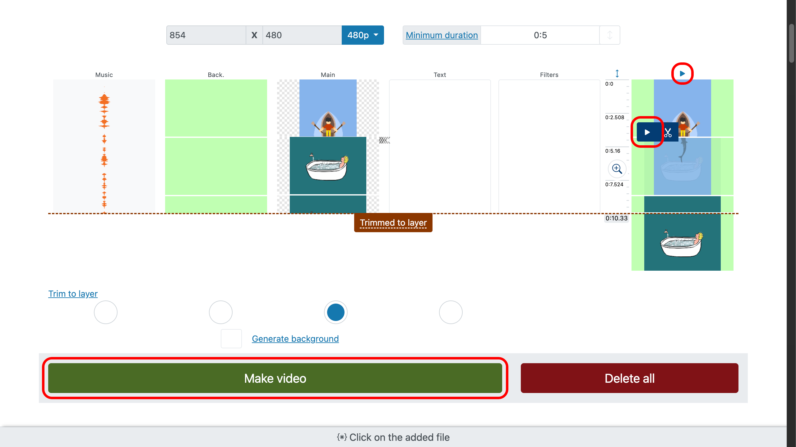 Video in GIF umwandeln - Vorschau und Export